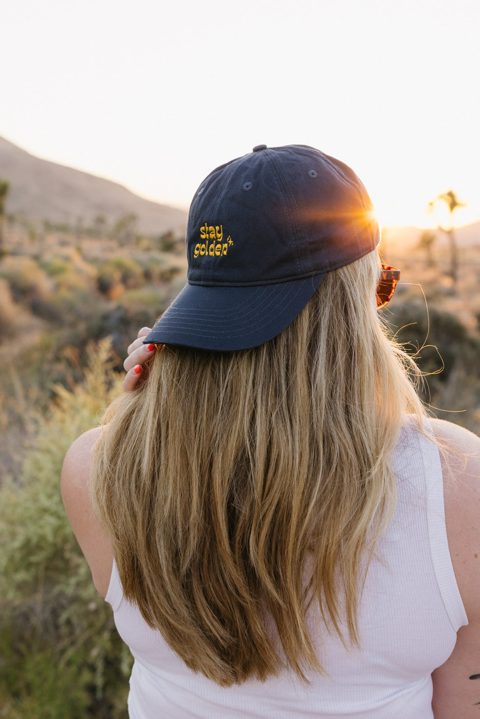Stay Golden Organic Cotton (Dad) Hat - Golden Hour Club