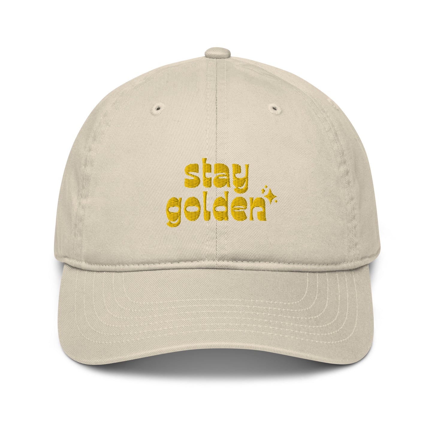 Stay Golden Organic Cotton (Dad) Hat - Golden Hour Club